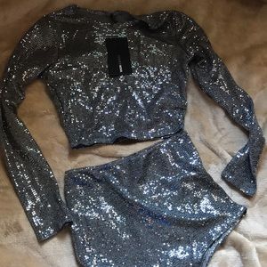 sparkly two-piece set